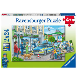 Ravensburger Ravensburger Puzzel 50314 Onderweg Met Een Politieagent 2X24