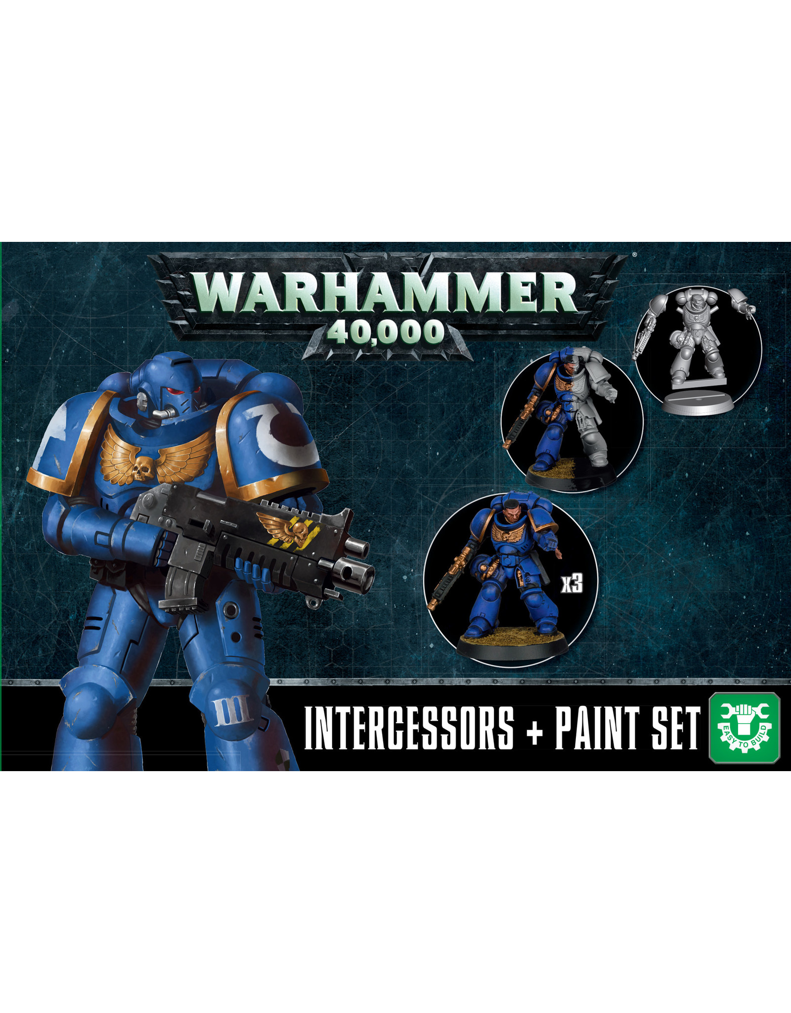 Games Workshop Warhammer 40.000  Assault Intercessors + Paint Set Warhammer 40.000