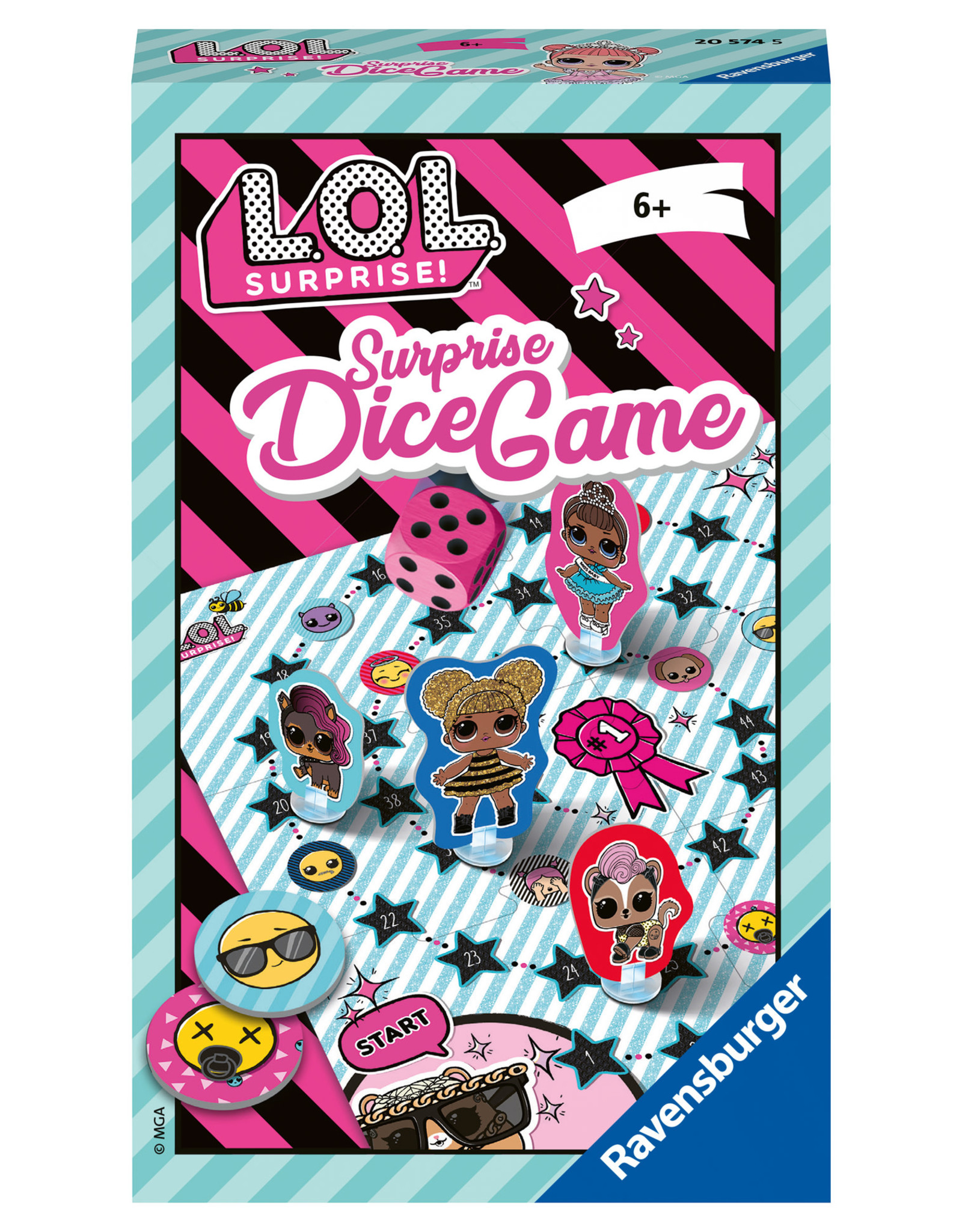 LOL Ravensburger 205745 L.O.L. Surprise Dice Game - Dobbelspel