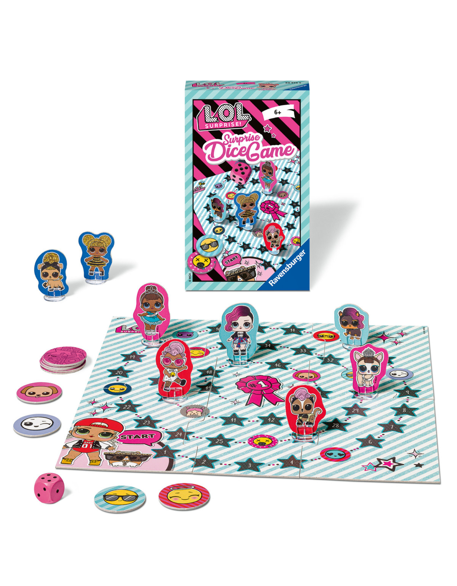 LOL Ravensburger 205745 L.O.L. Surprise Dice Game - Dobbelspel