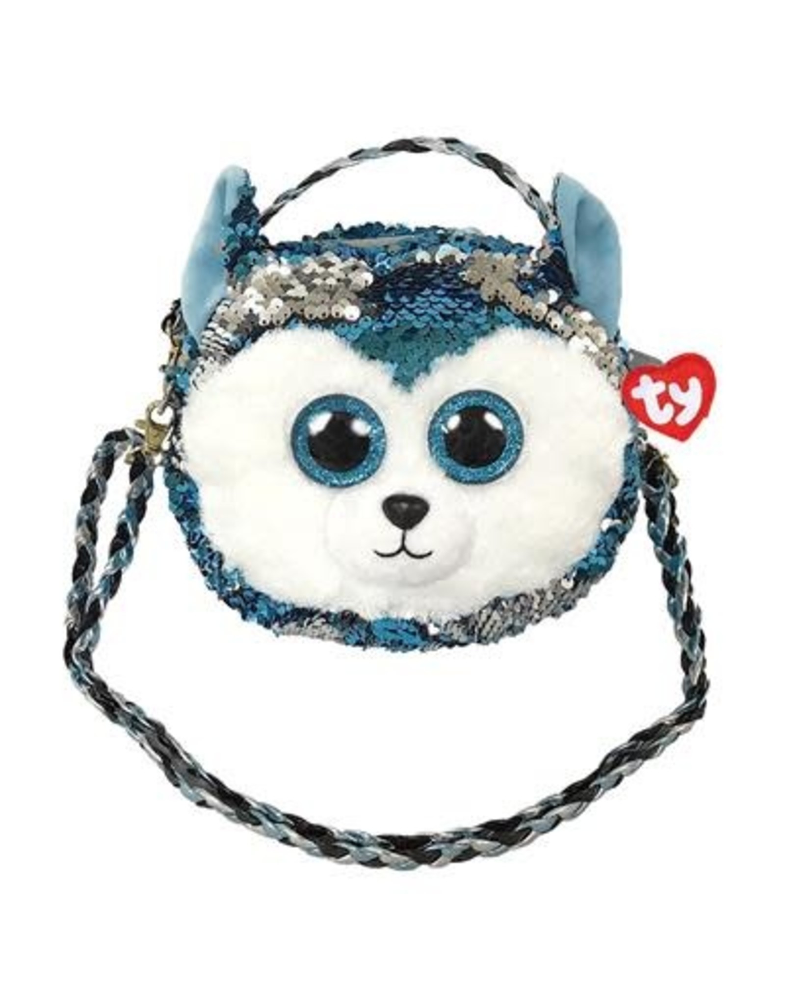 Ty Fashion Ty Fashion Schoudertas Slush  de Blauwe Husky 20cm