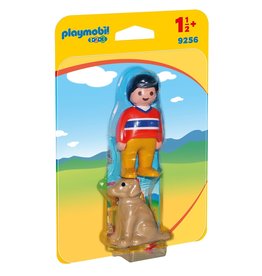 Playmobil Playmobil 1.2.3  9256 Man met Hond