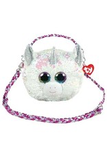 Ty Fashion Ty Fashion Schoudertas Diamond de Witte Eenhoorn 20cm Ty Fashion Ty Fashion Schoudertas Diamond de Witte Eenhoorn 20cm