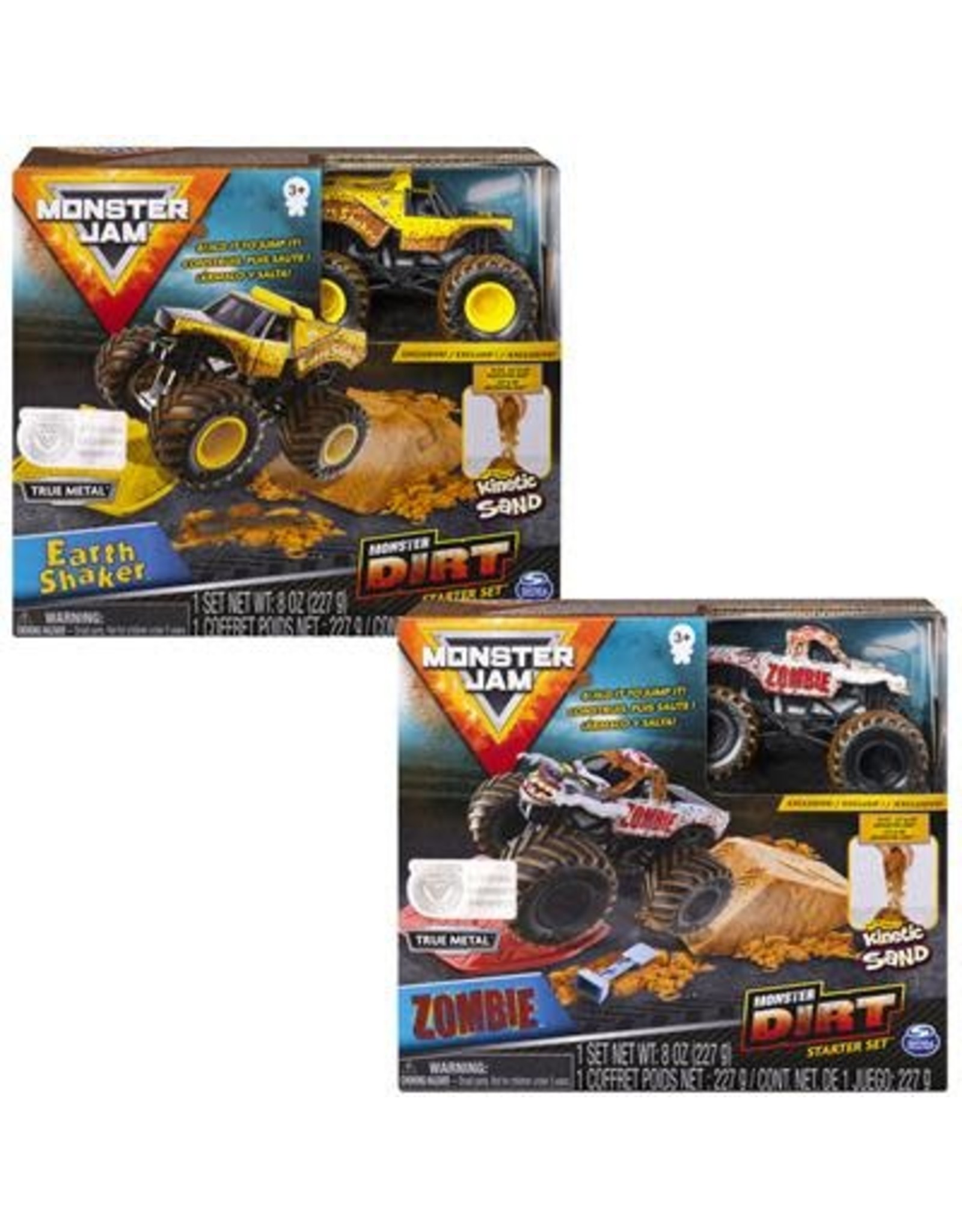 Spinmaster Monster Jam 1:64   Dirt Starterset  Zombie (wit/bruin)