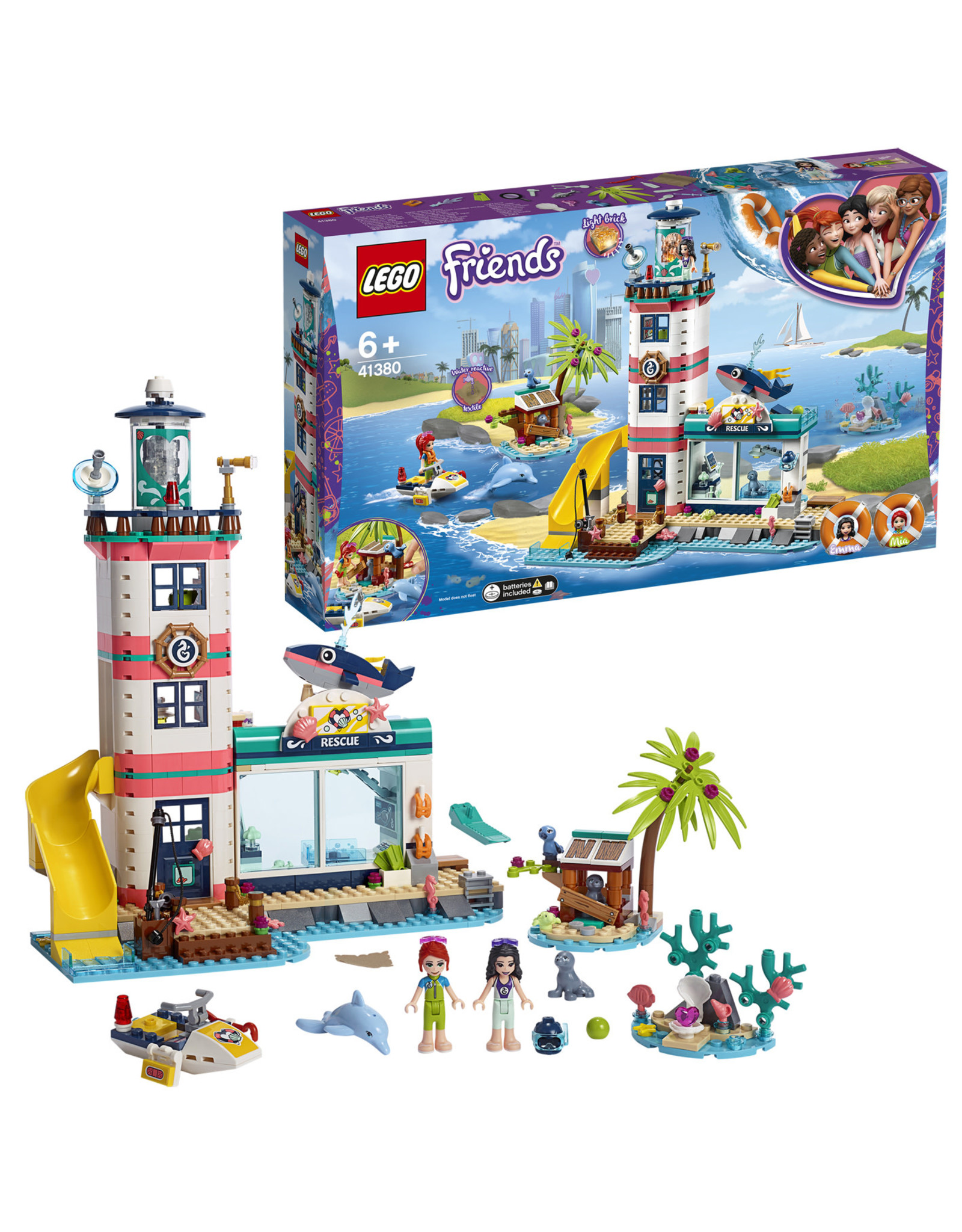 LEGO Lego Friends 41380 Reddingscentrum In Vuurtoren - Lighthouse Rescue Centre - Friends