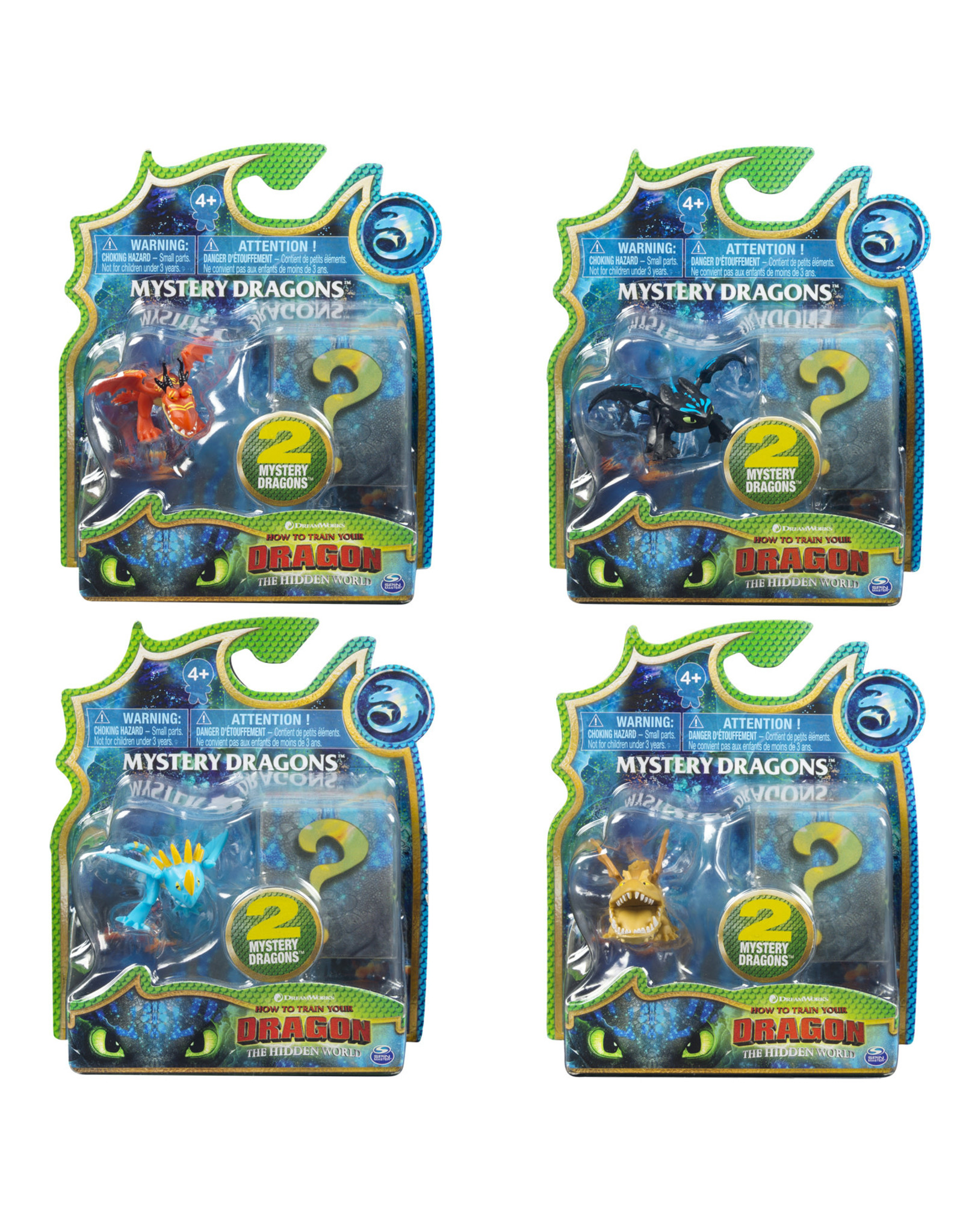 Spinmaster How to Train your Dragon: Mystery Dragons 2Pack Assorti - The Hidden World