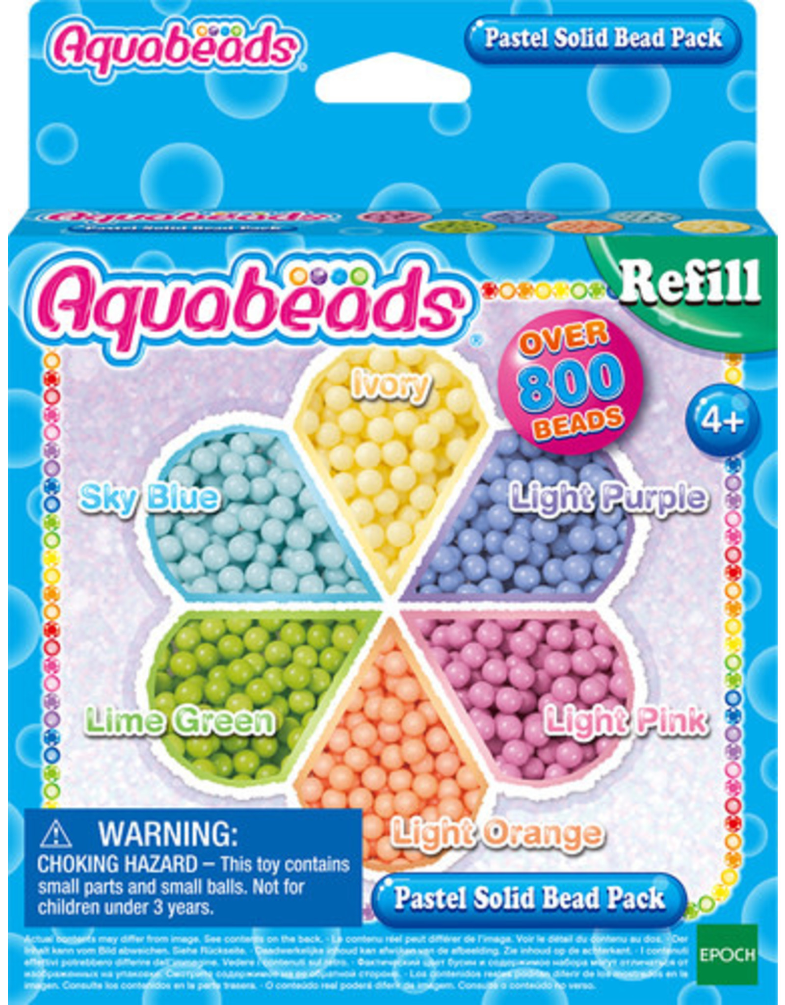 Aquabeads Aquabeads 31360 Parels Pastel - Pastel Solid Bead Pack Navulling