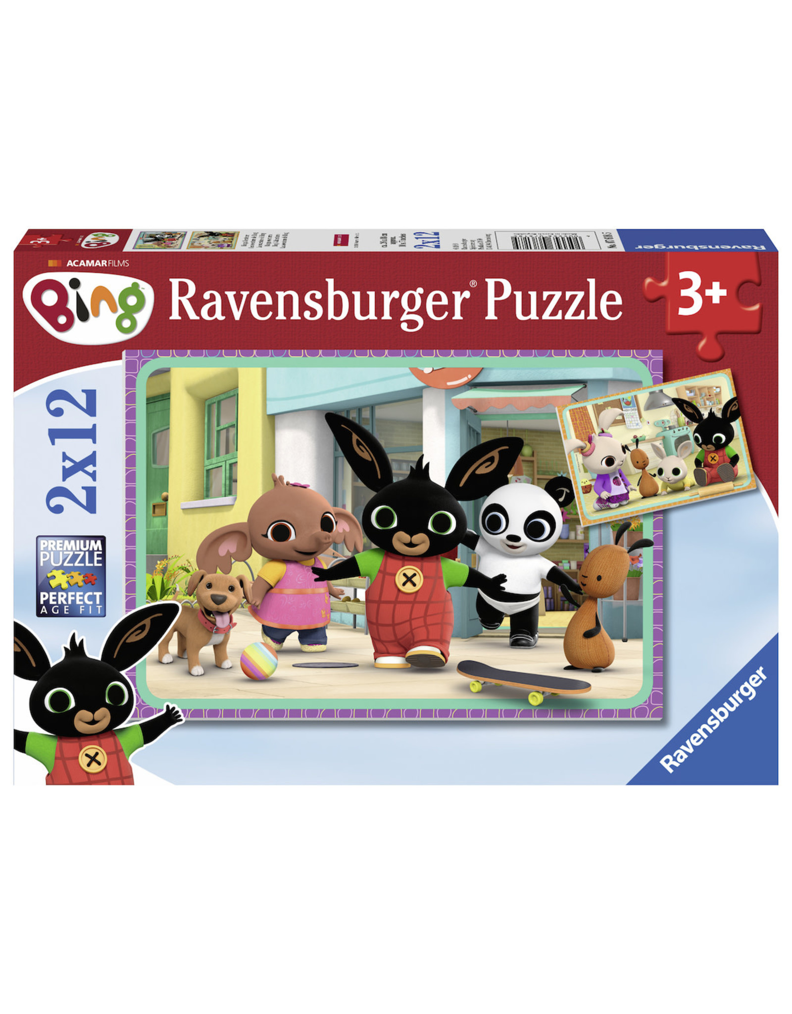 Bing Ravensburger Bing Bunny: Bings Avontuur 2X12 Stukjes