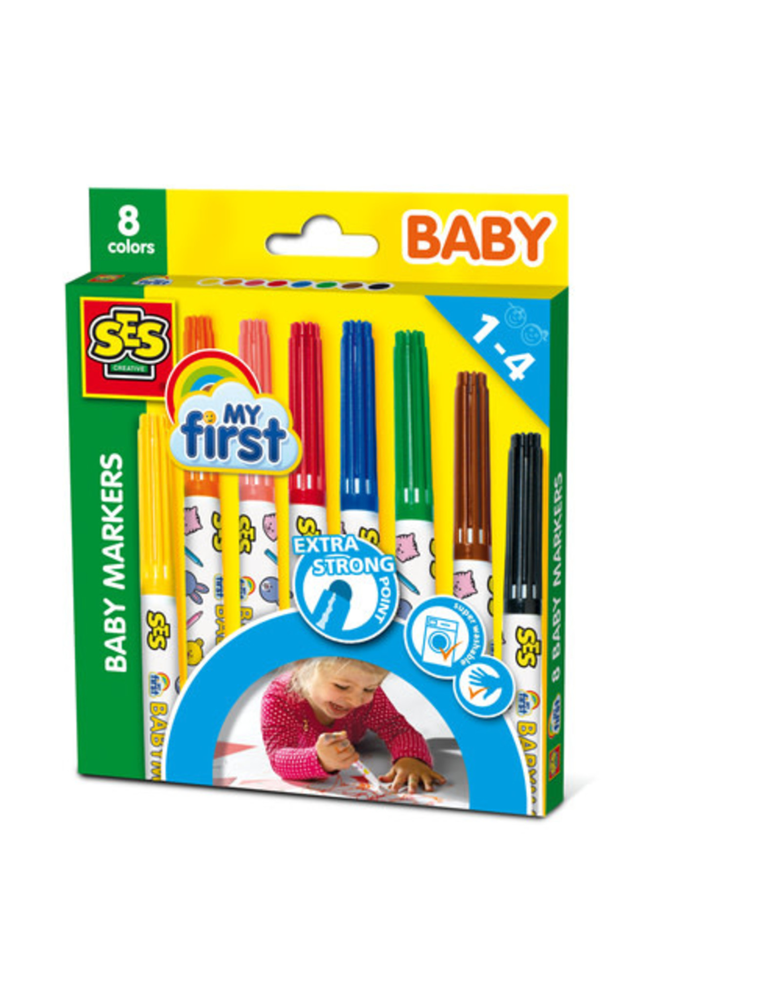 SES Creative SES Creative Baby Markers (8 Stuks)