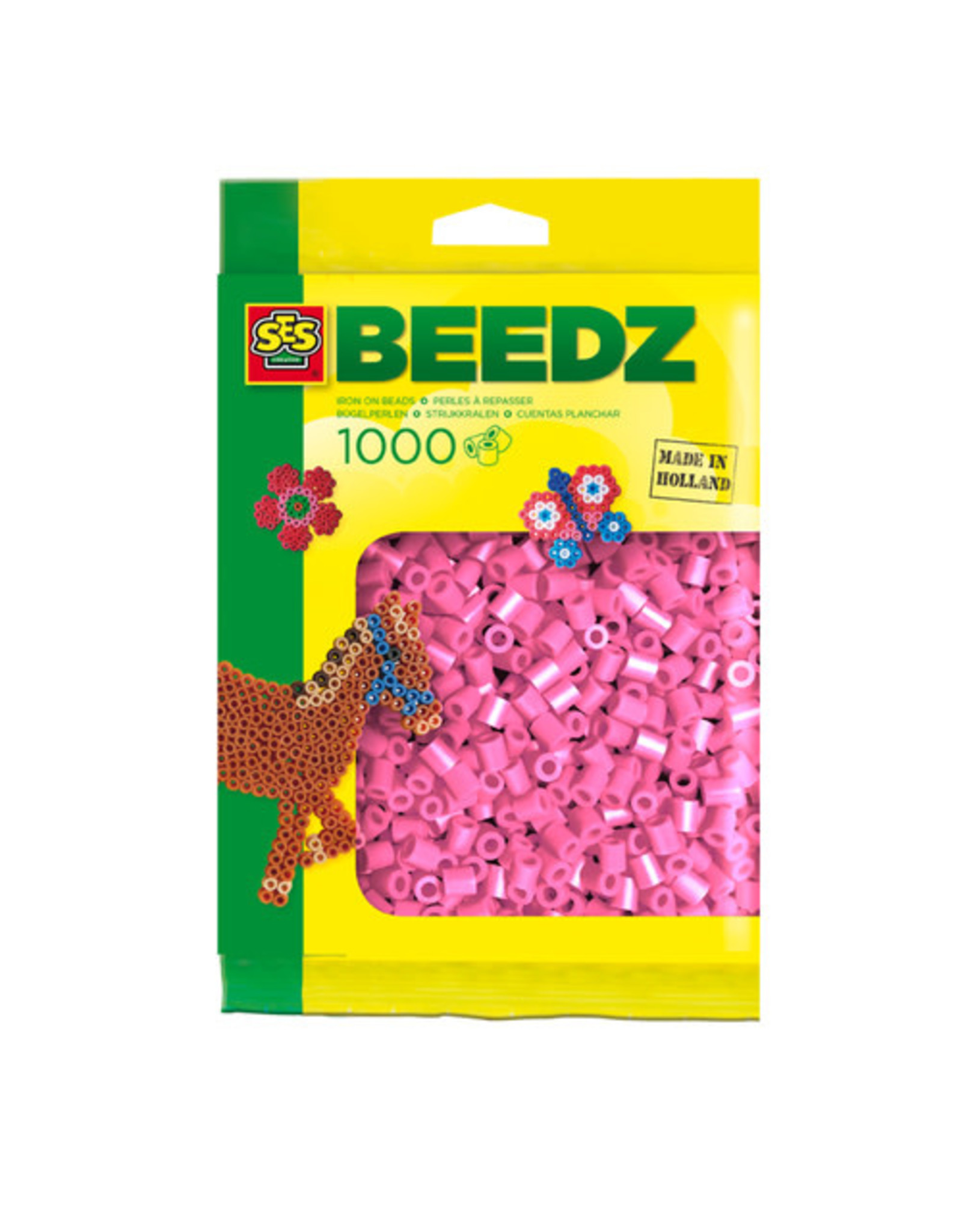 SES Creative SES Creative Beedz Strijkkralen Roze  (1000 Stuks)