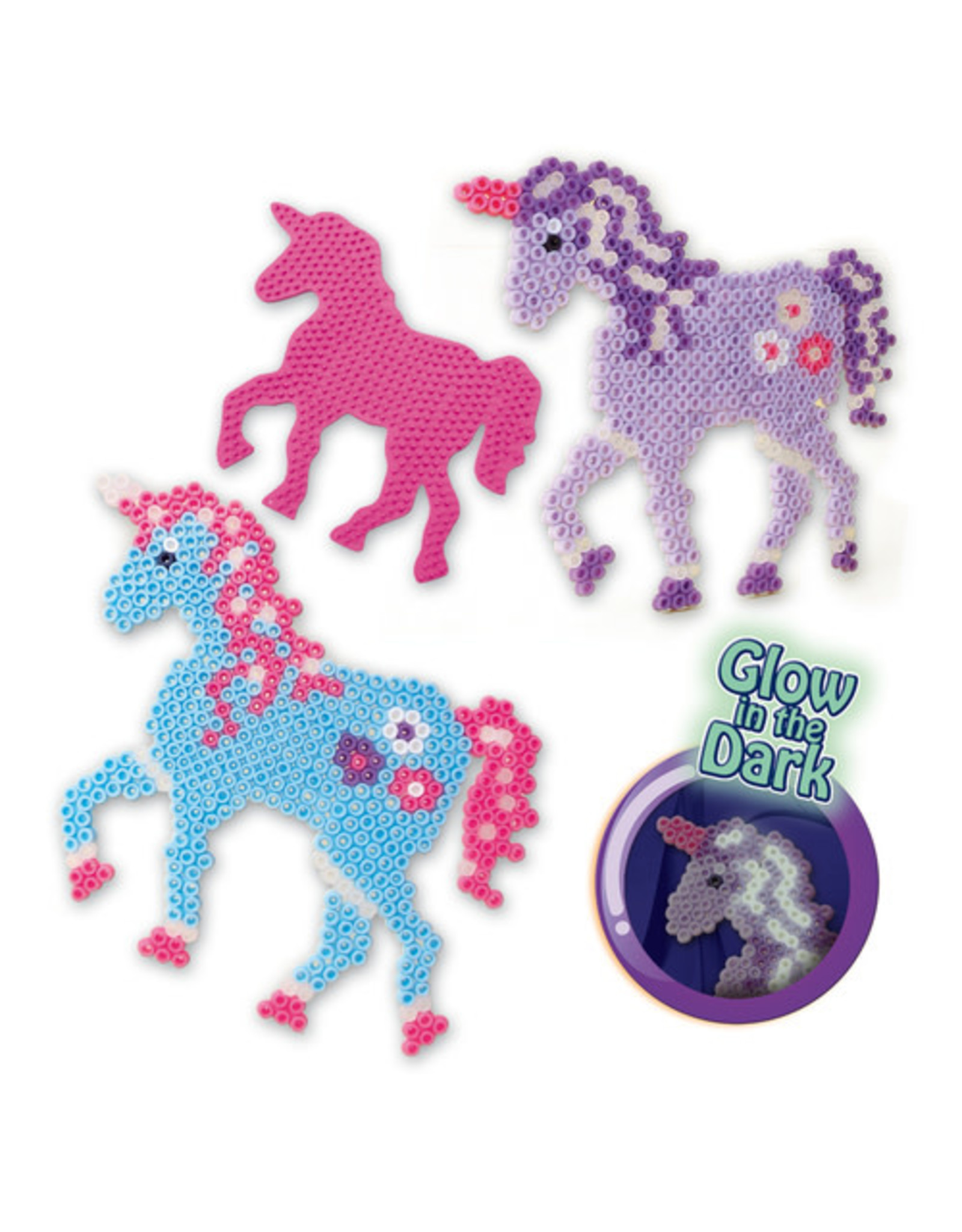 SES Creative SES Creative Beedz 06115 Unicorn/Eenhoorn Strijkkralen Glow In The Dark