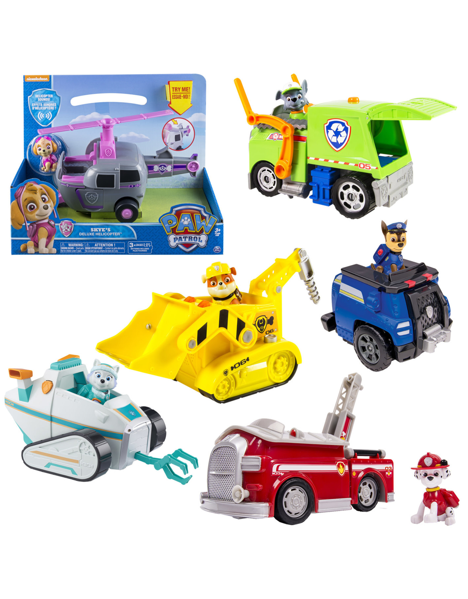 Spin Master Paw Patrol  Deluxe voertuigen 4 Assorti