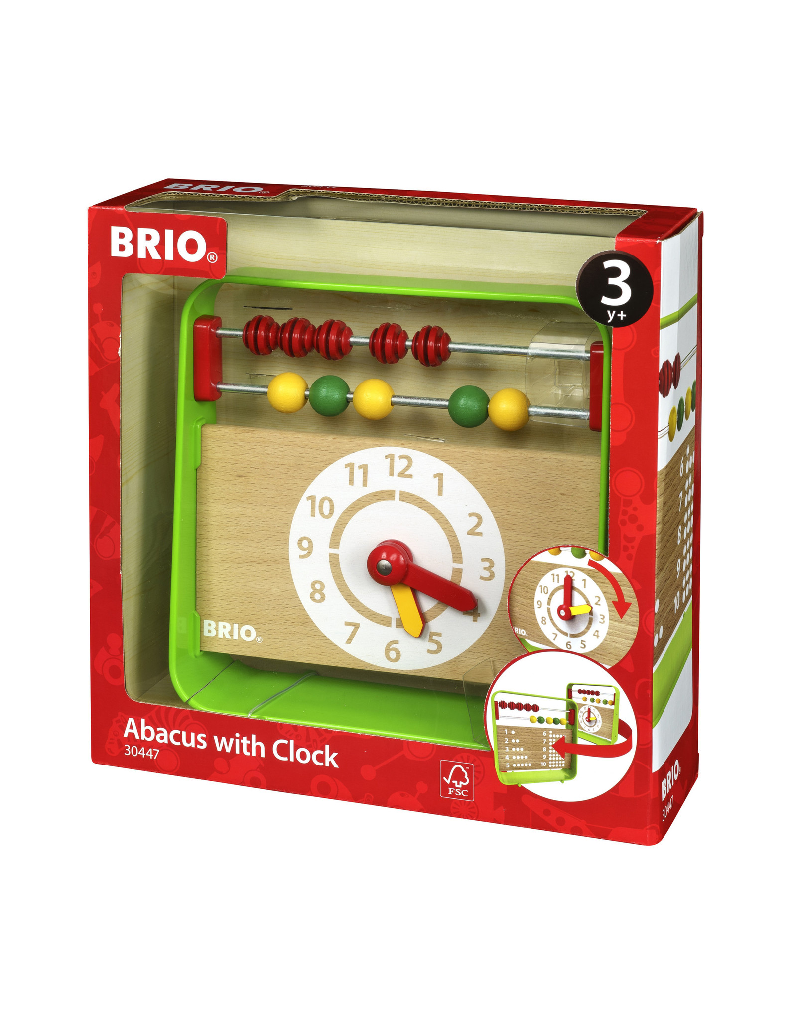 Brio Brio 30447 Telraam met Klok - Abacus With Clock