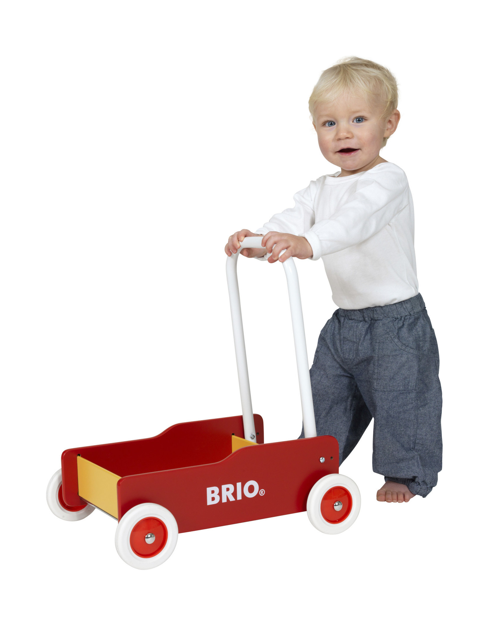 Brio Brio 31350 Loopwagen Rood/Geel - Toddler Wobbler Red/Yellow