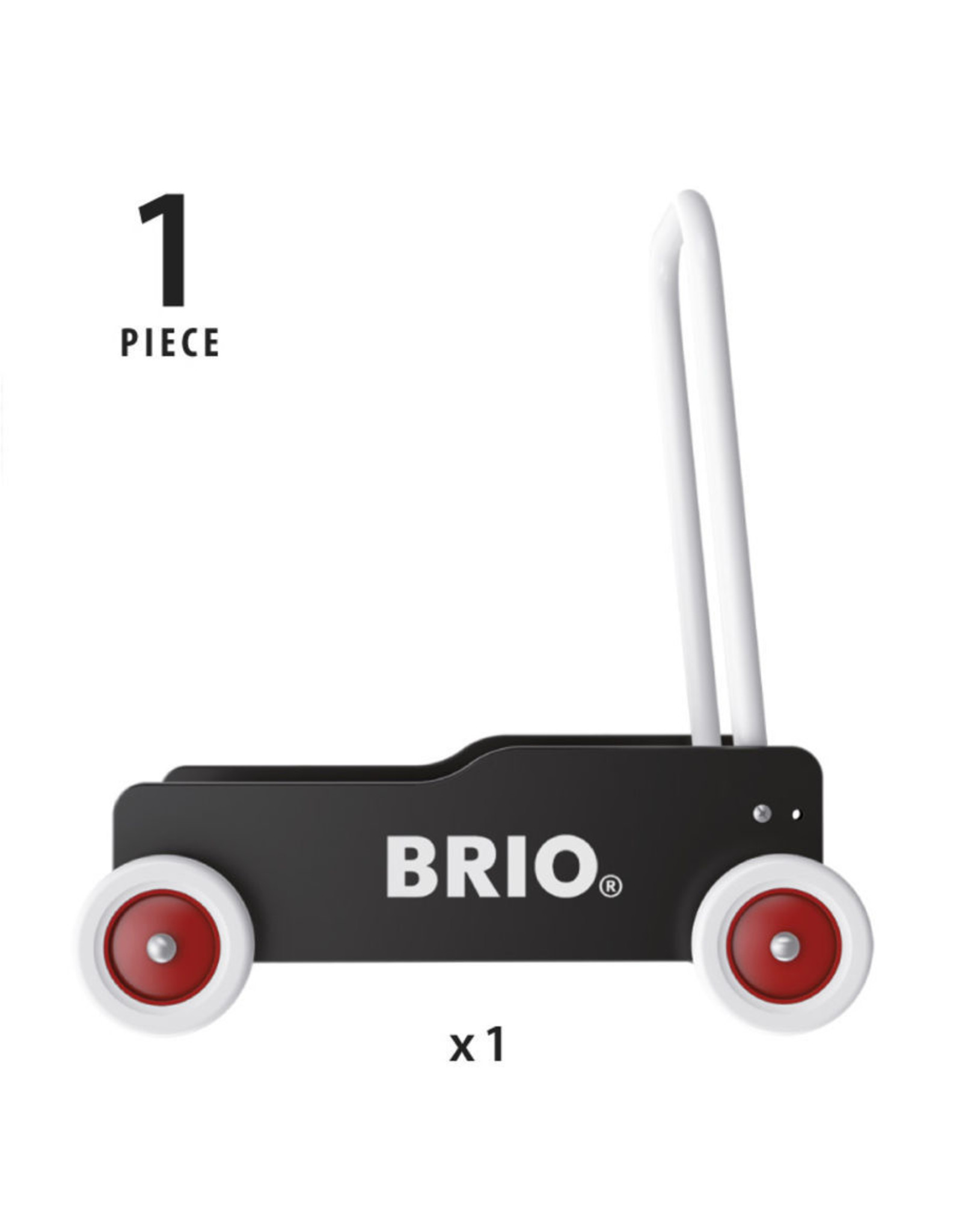 Brio Brio 31351 Zwarte Loopwagen -  Toddler Wobbler Black