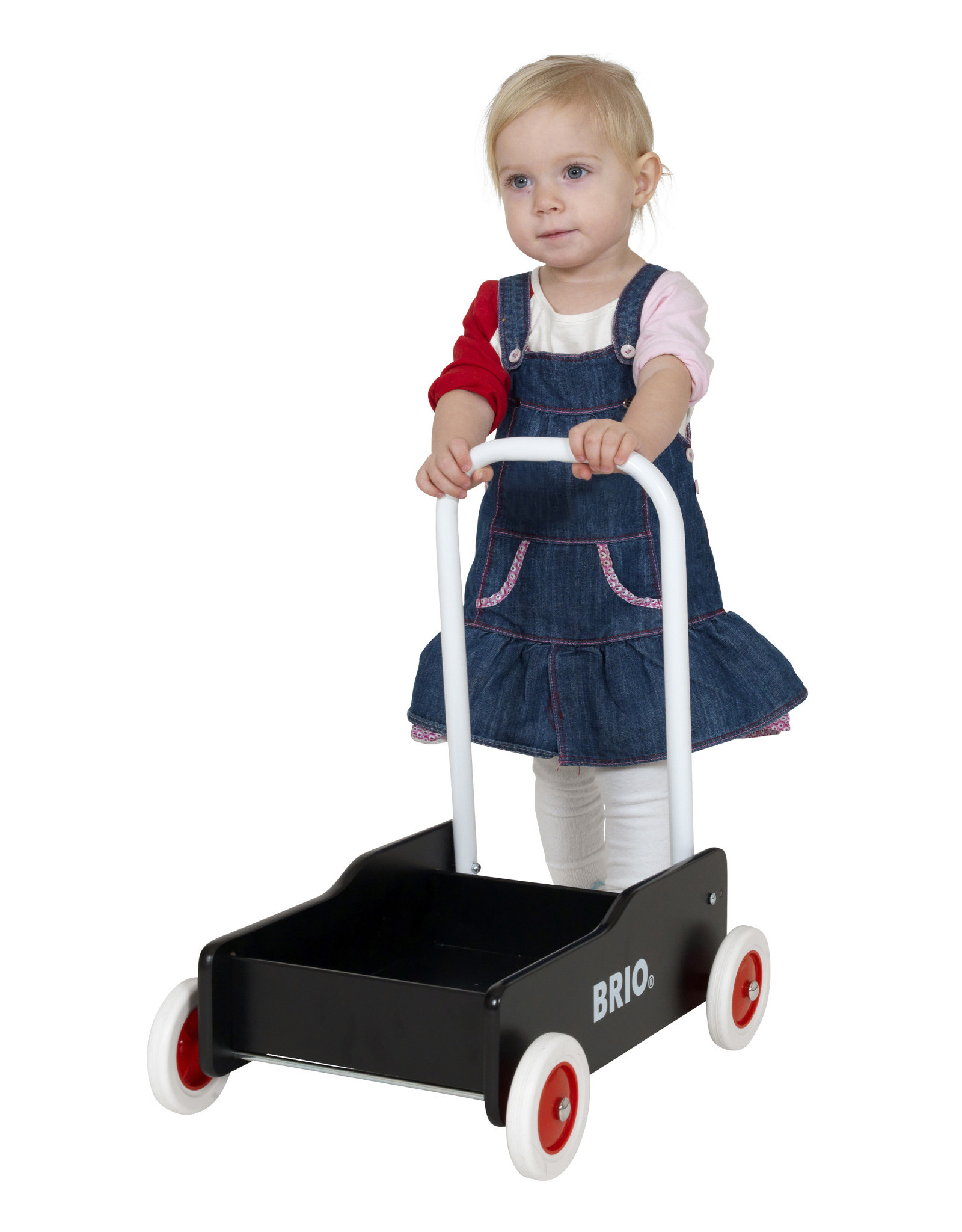 Brio Brio 31351 Zwarte Loopwagen -  Toddler Wobbler Black