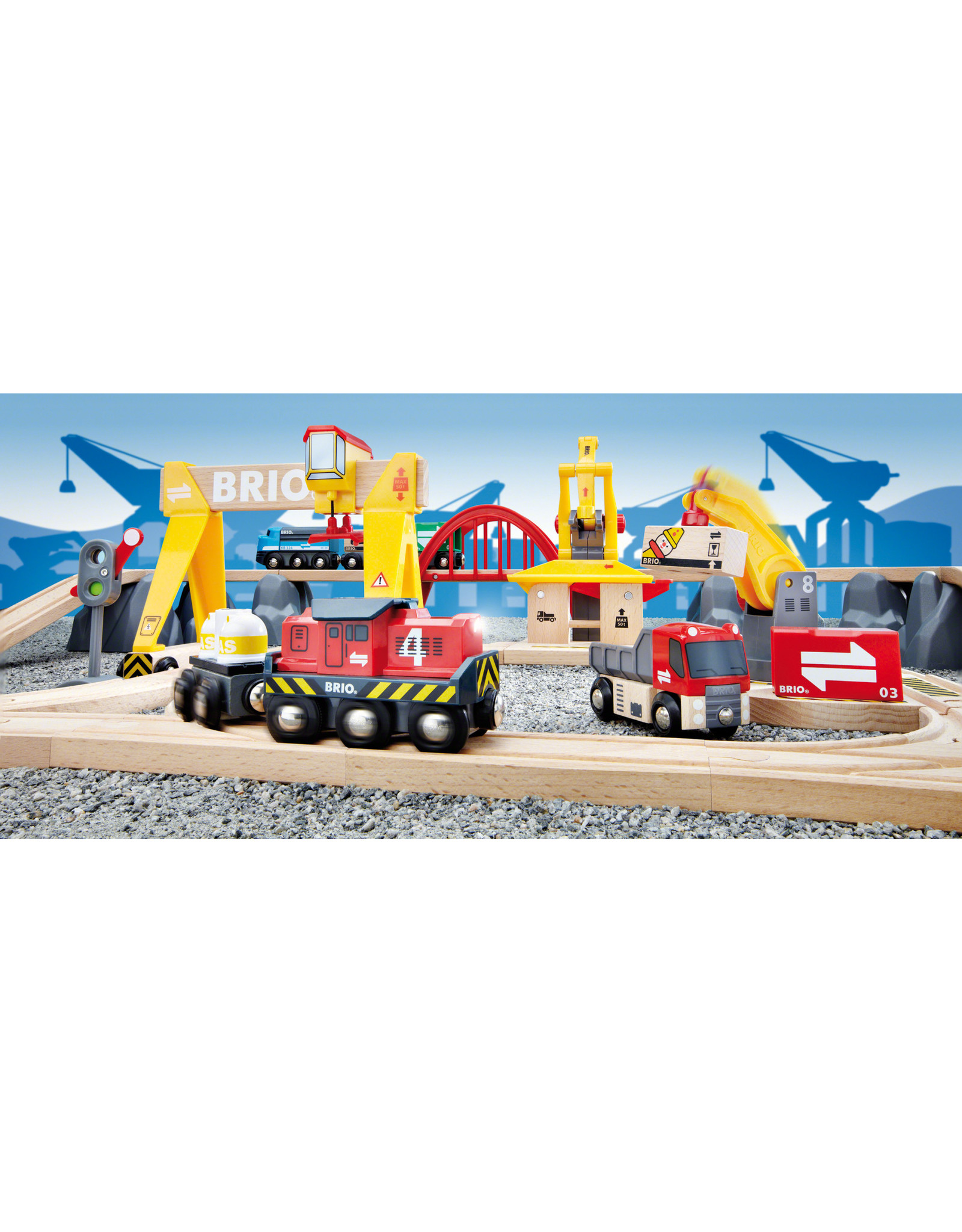 Brio Brio World 33097 Treinset Vrachtvervoer - Cargo Railway Deluxe Set 3+