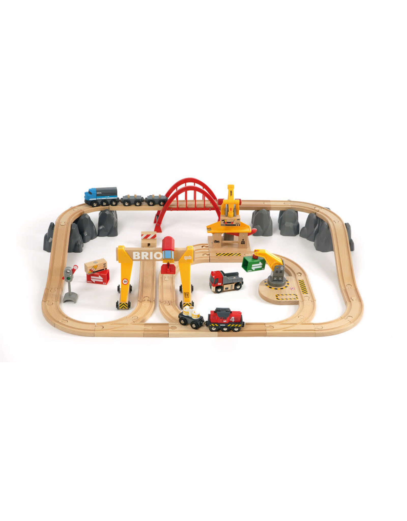 Brio Brio World 33097 Treinset Vrachtvervoer - Cargo Railway Deluxe Set 3+