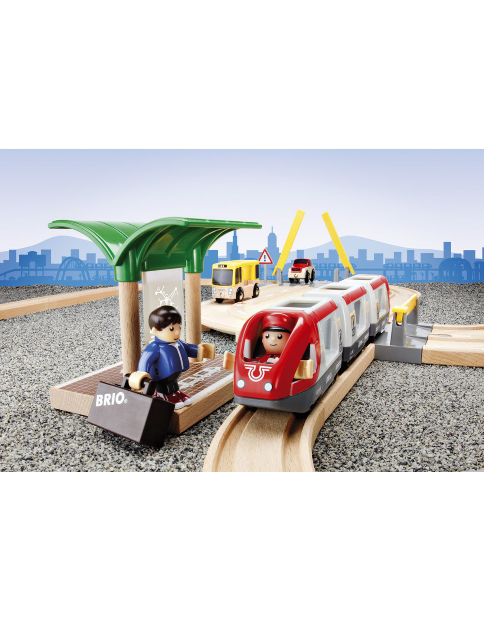 Brio Brio World 33209 Spoor en Weg Reisset -  Rail & Road Travel Set