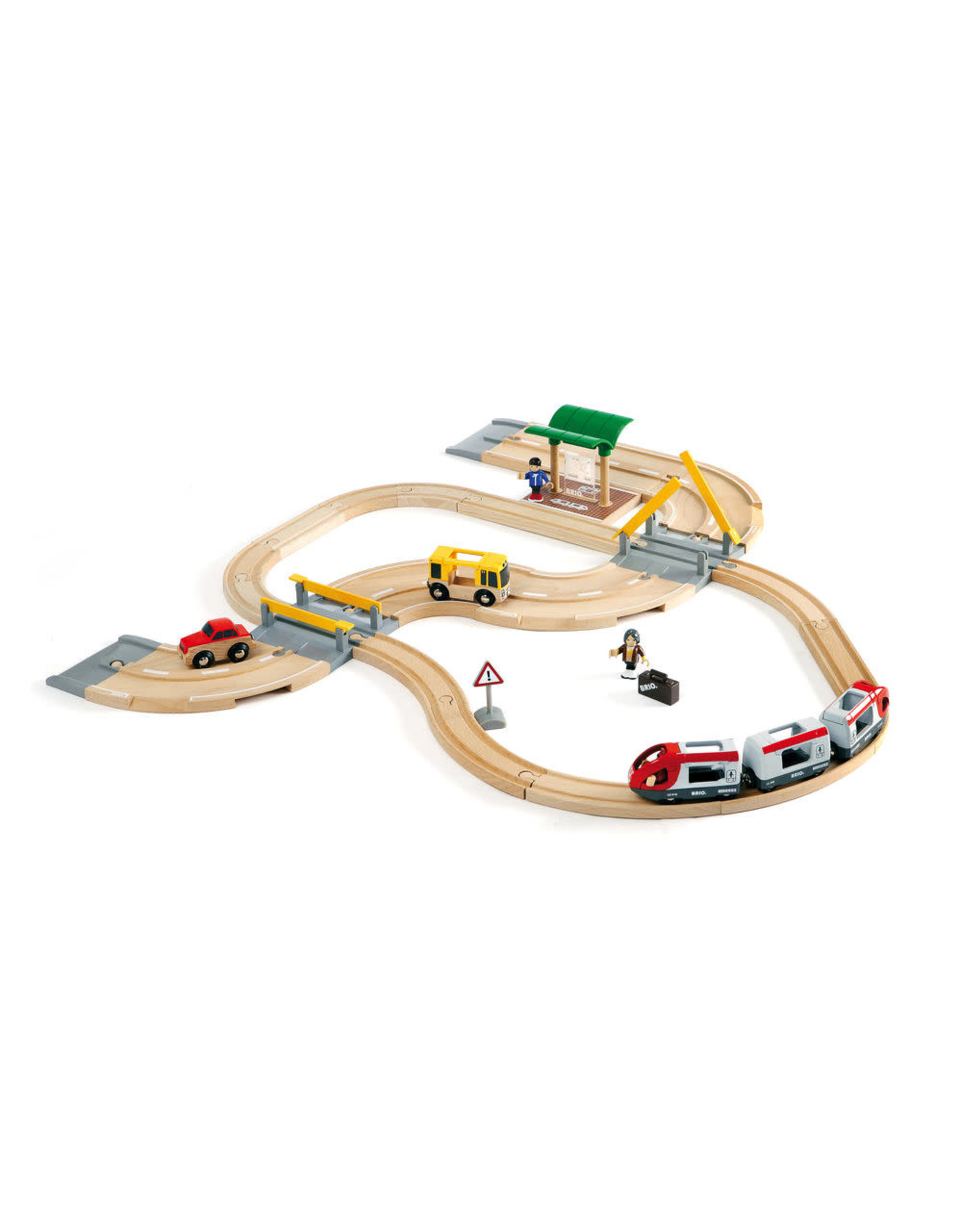 Brio Brio World 33209 Spoor en Weg Reisset -  Rail & Road Travel Set