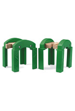 Brio Brio World 33253 Spoorbrug Pijlers Groen - Stacking Tracks Supports