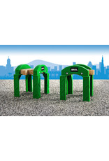 Brio Brio World 33253 Spoorbrug Pijlers Groen - Stacking Tracks Supports