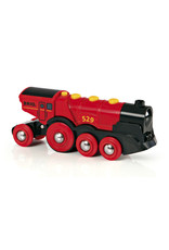 Brio Brio World 33592 Rode Locomotief op Batterijen - Mighty Red Action Locomotive