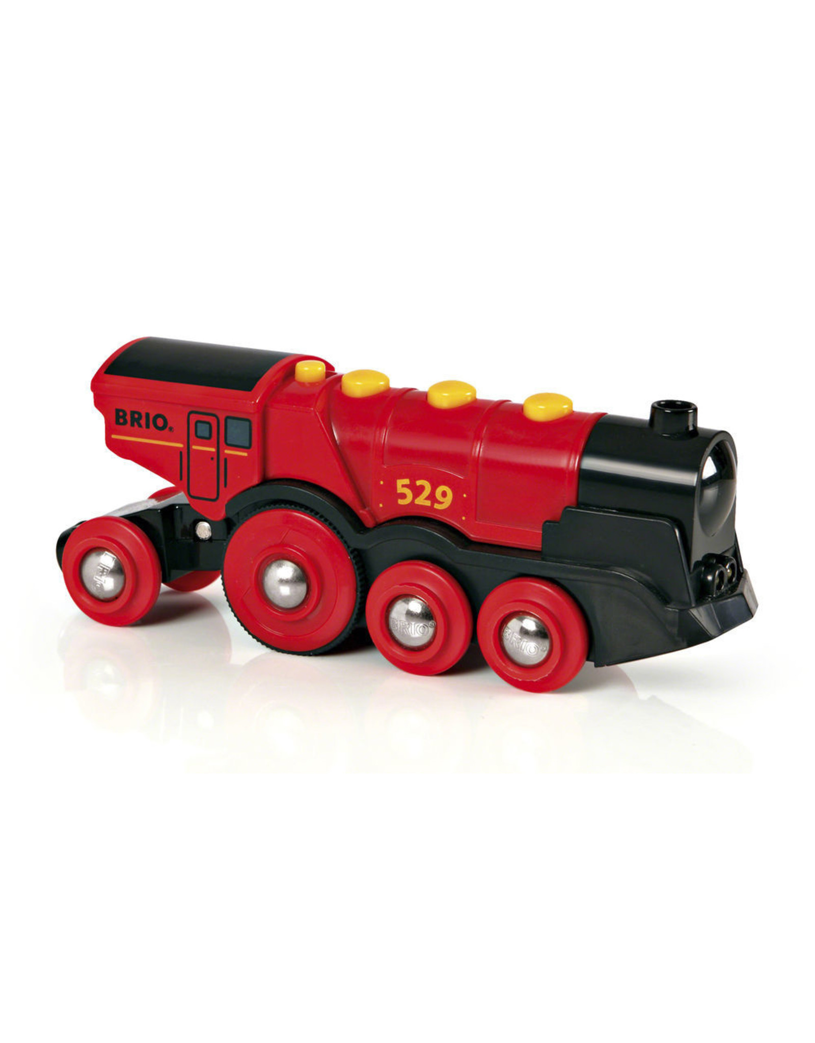 Brio Brio World 33592 Rode Locomotief op Batterijen - Mighty Red Action Locomotive