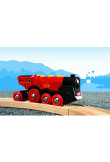 Brio Brio World 33592 Rode Locomotief op Batterijen - Mighty Red Action Locomotive