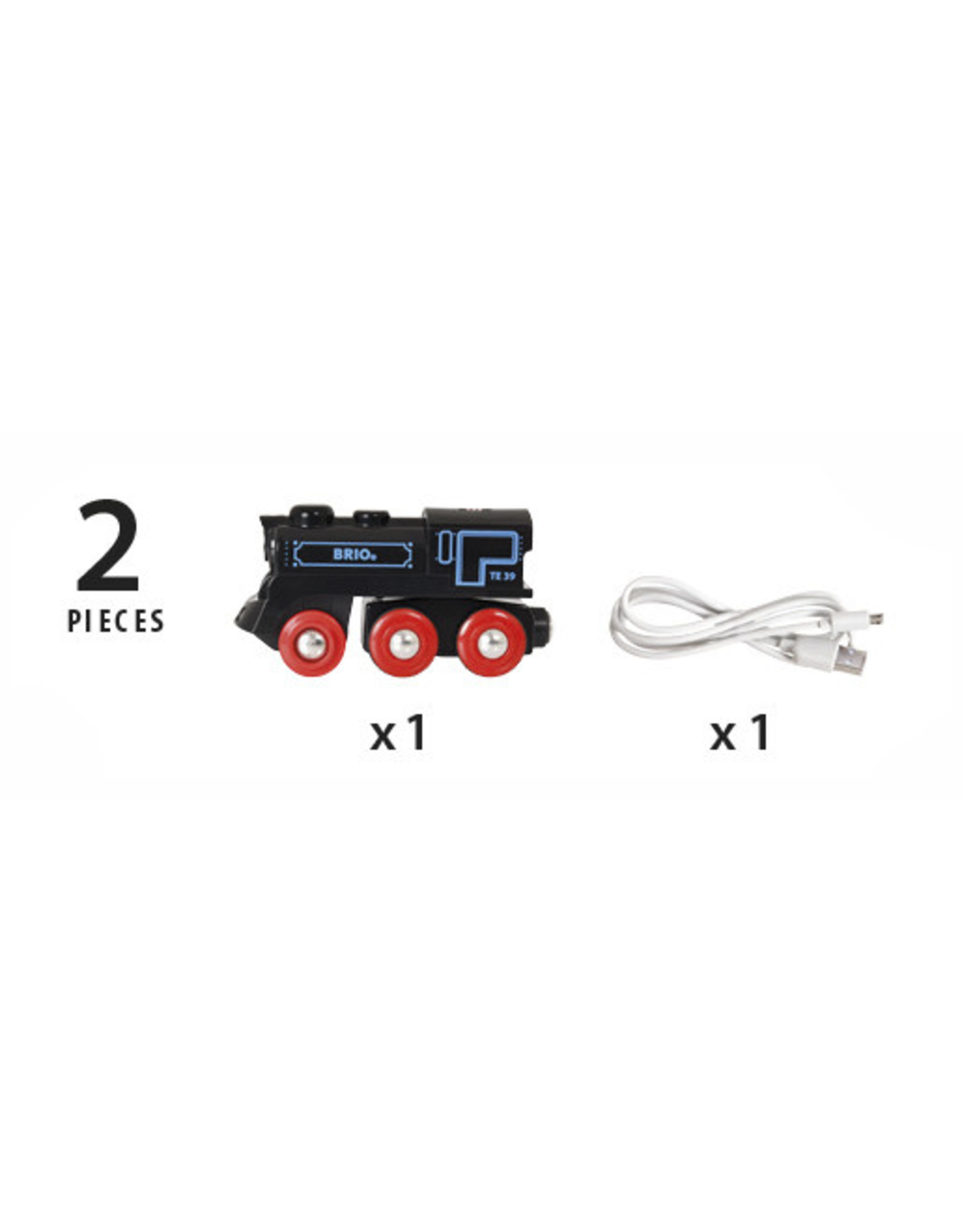 Brio Brio World 33599 Oplaadbare Locomotief met USB-kabel - Rechargeable Engine Ith Mini Usb Cable