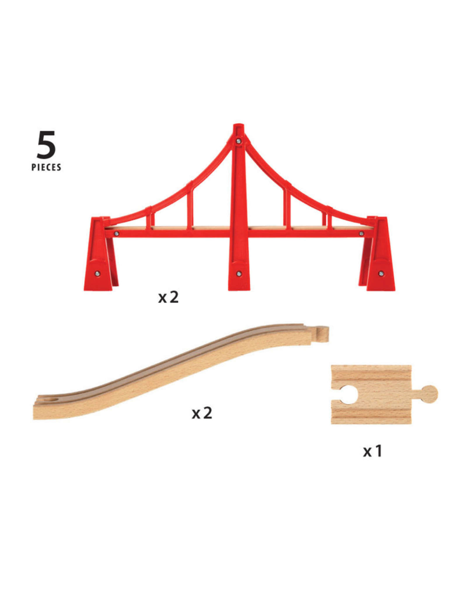 Brio Brio World 33683 Dubbele Hangbrug - Double Supension Bridge