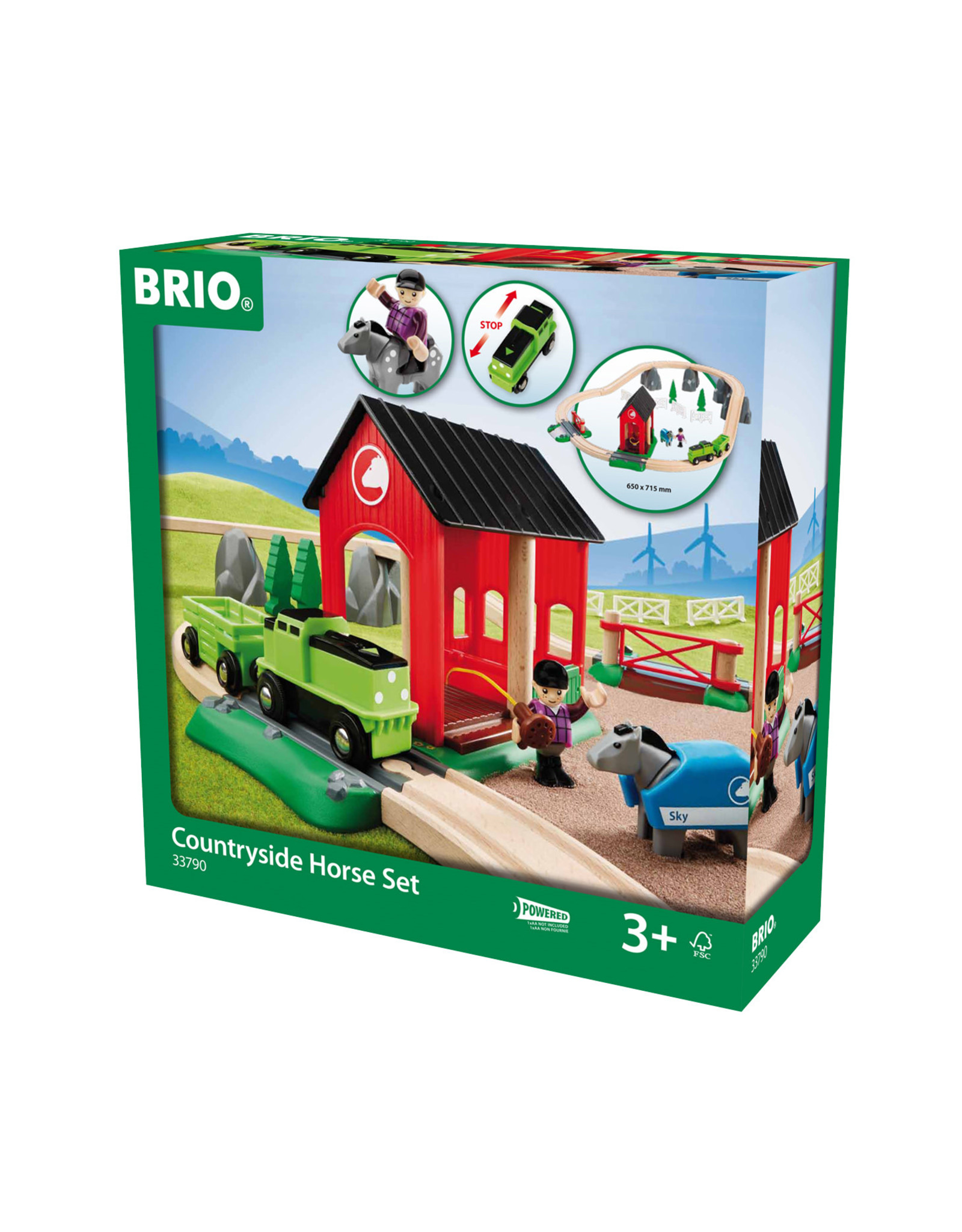 Brio Brio 33790 Treinset met Paarden - Countryside Horseset