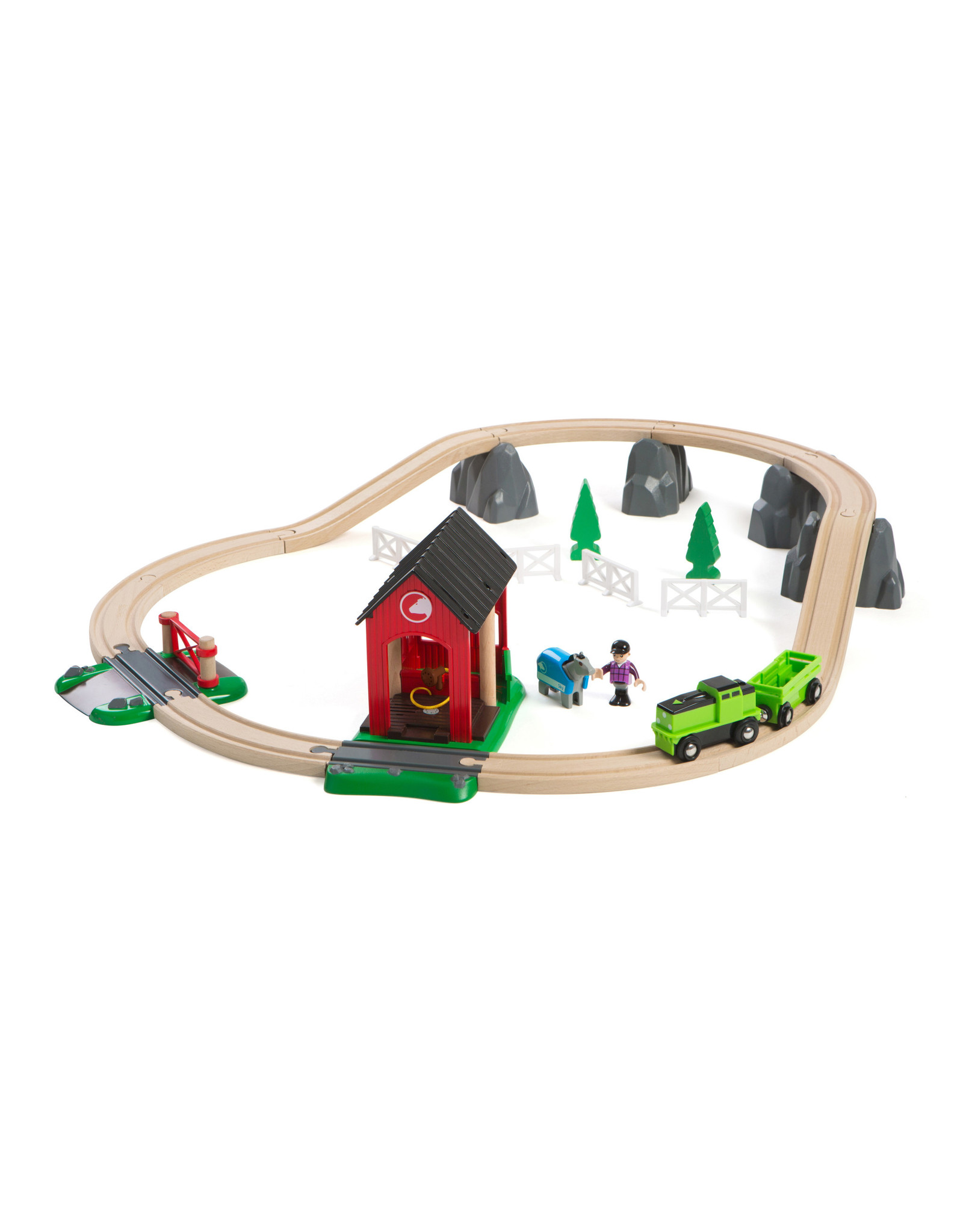 Brio Brio 33790 Treinset met Paarden - Countryside Horseset
