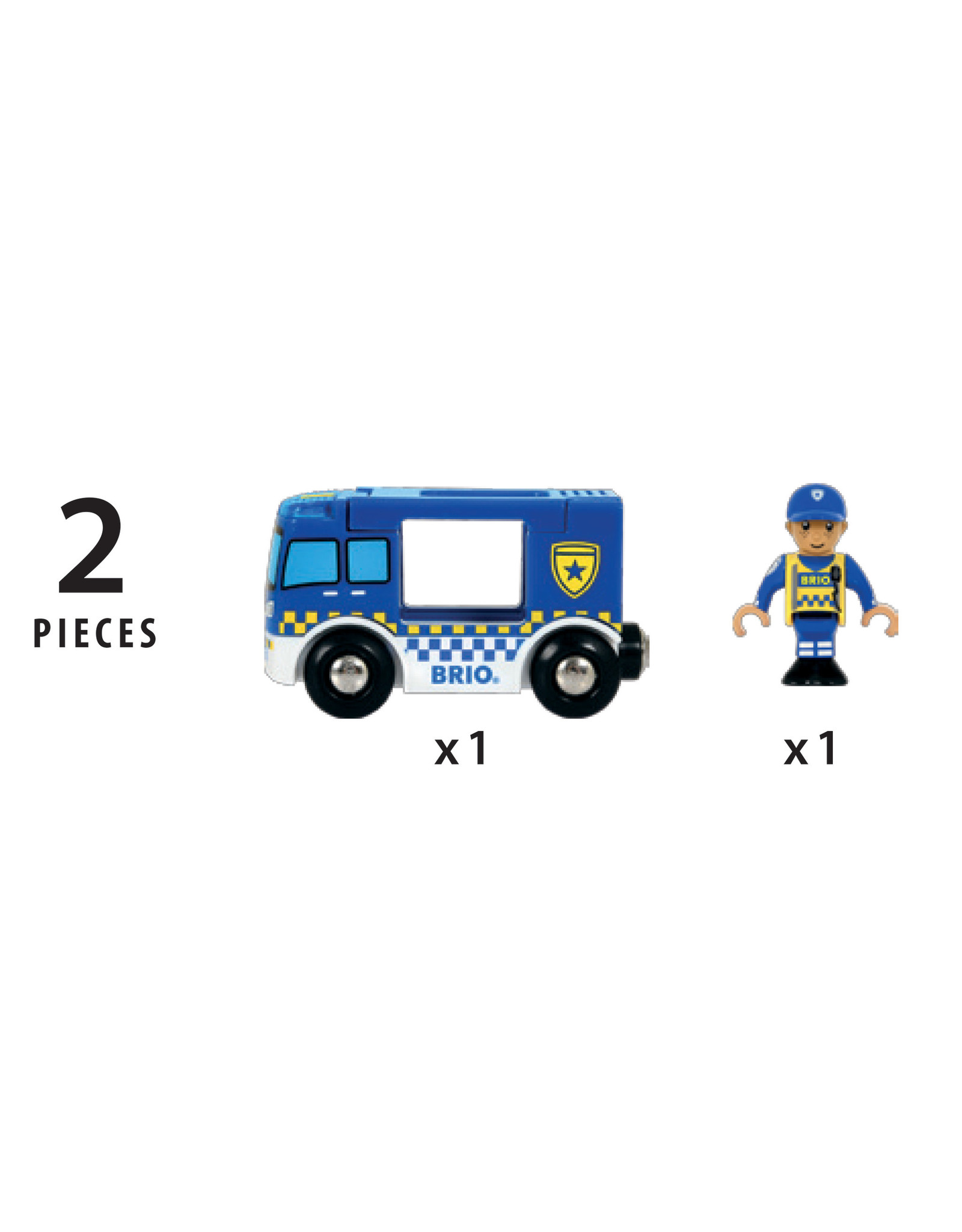 Brio Brio World 33825 Politiebusje - Police Van