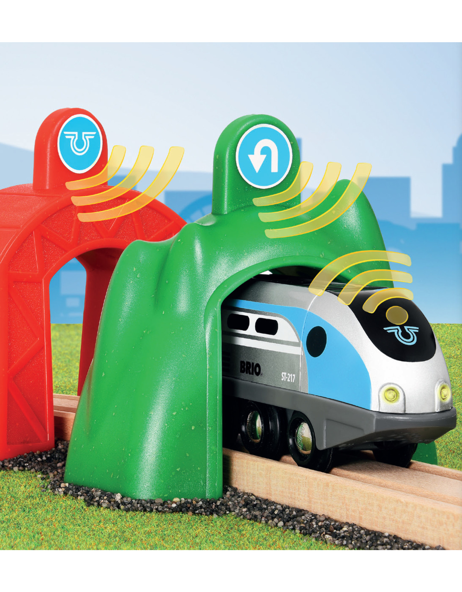 Brio Brio World 33834 Smart Tech Trein met Actietunnels - Smart Engine With Action Tunnels