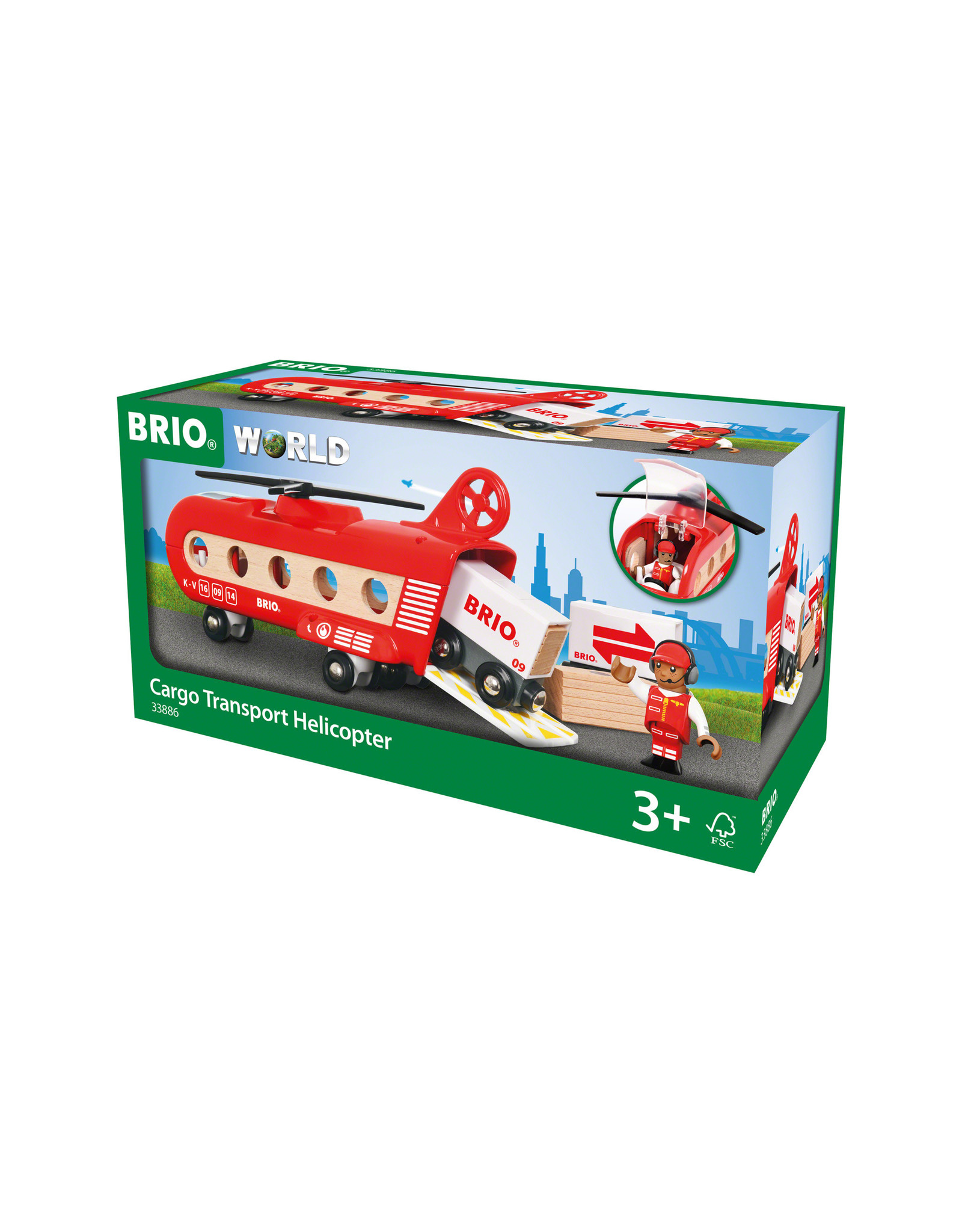 Brio Brio World 33886 Vrachttransporthelikopter -  Cargo Transport Helicopter