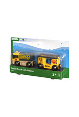 Brio Brio World 33907 Tankwagen met Aanhanger - Tanker Truck With Wagon