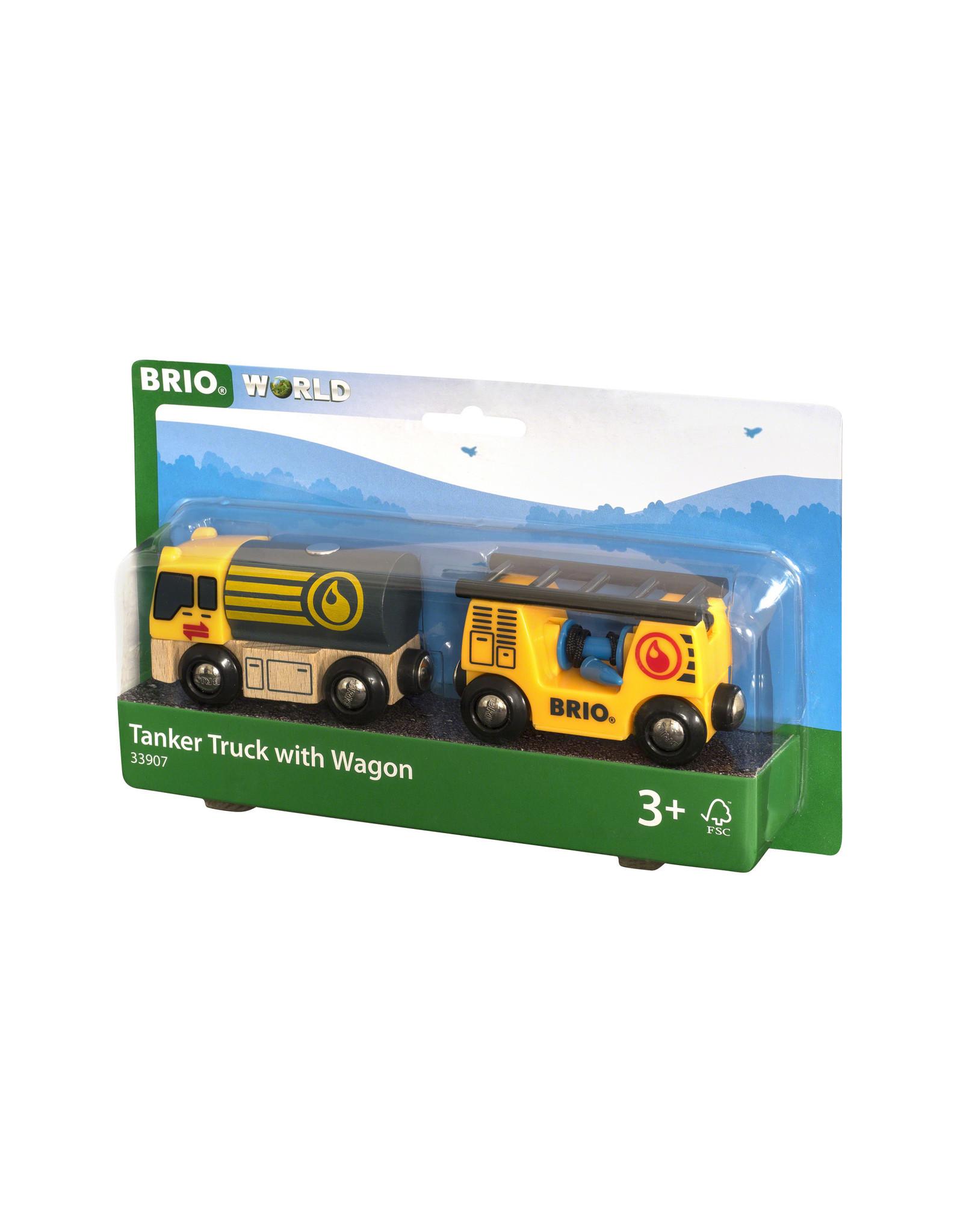 Brio Brio World 33907 Tankwagen met Aanhanger - Tanker Truck With Wagon