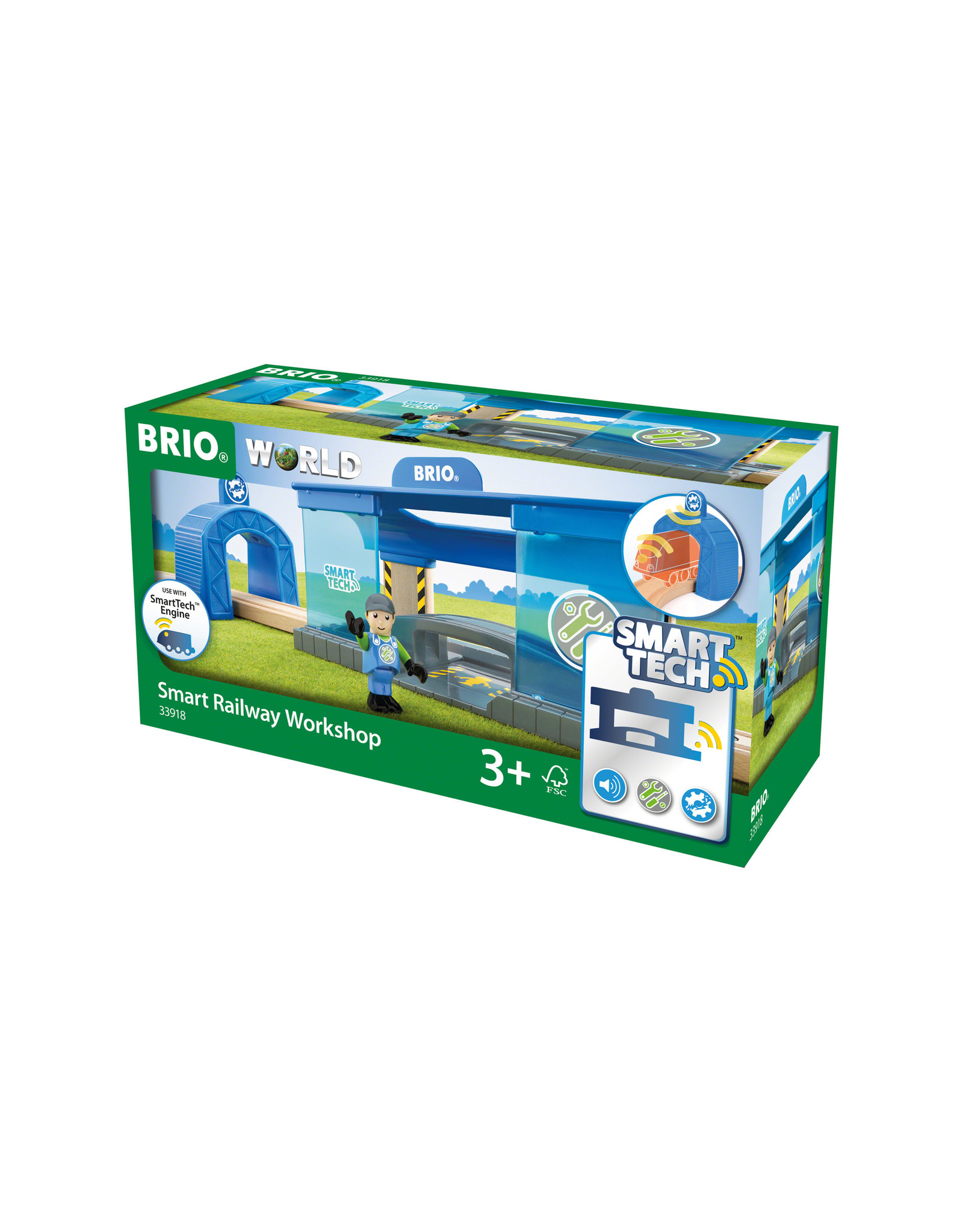 Brio Brio World 33918 Smart Tech Spoorweg Werkplaats -  Smart Railway Workshop