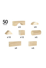 Brio Brio 30113 Blokken Naturel 50 stuks