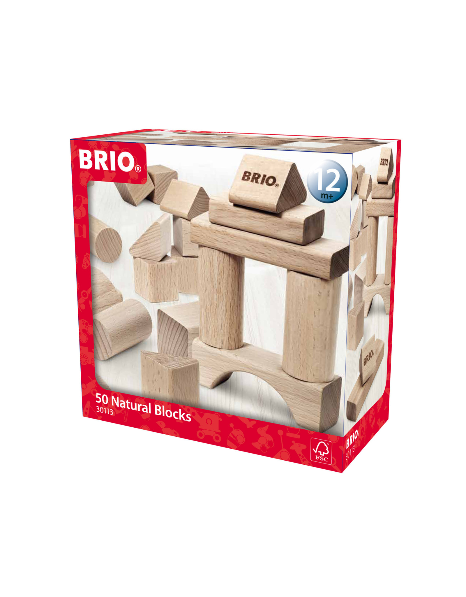 Brio Brio 30113 Blokken Naturel 50 stuks