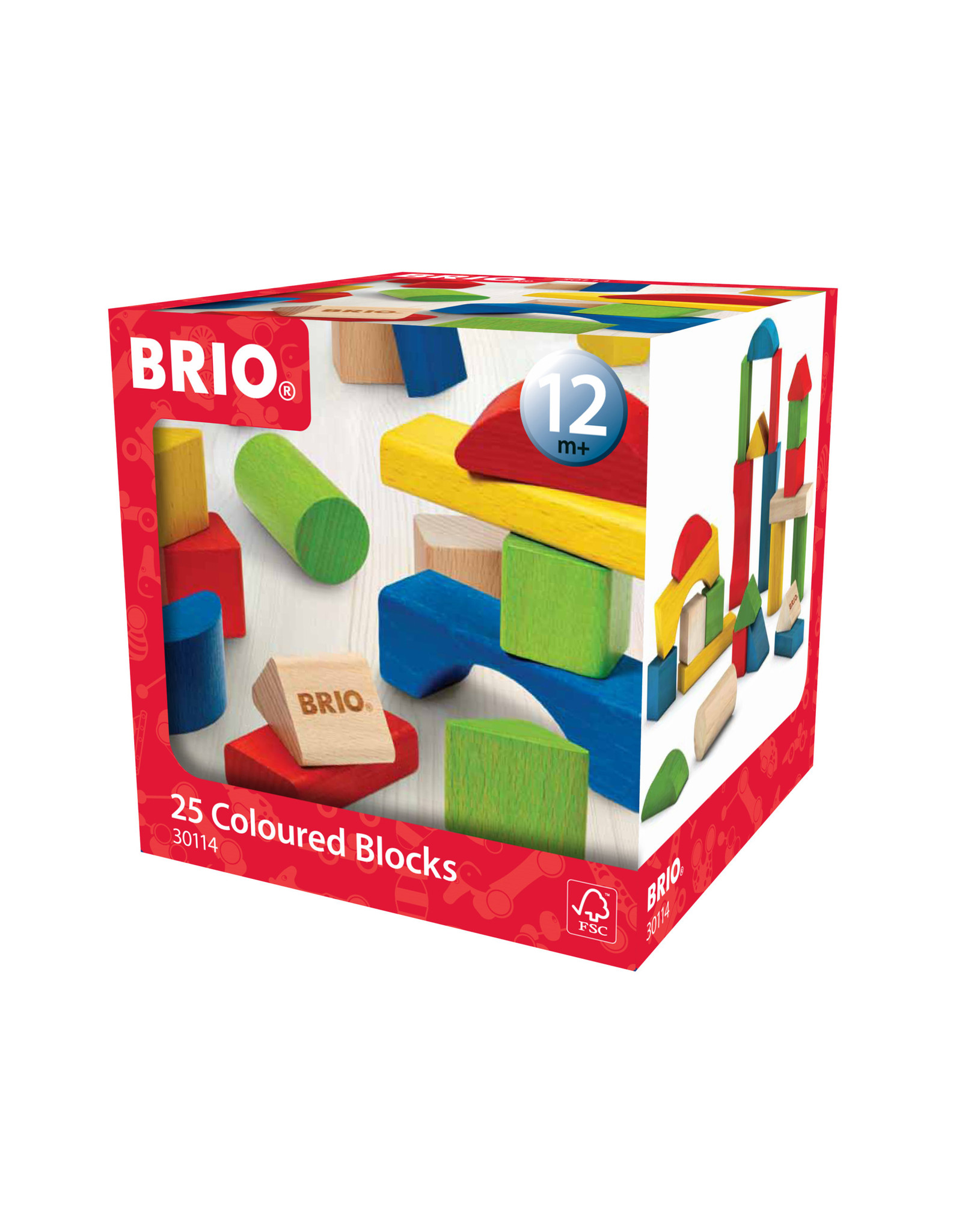 Brio Brio 30114 Gekleurde Blokken 25 Stuks