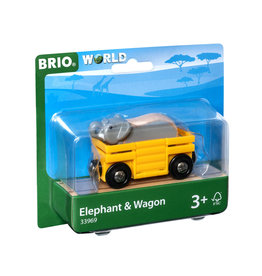 Brio Brio World 33969 Wagon met Olifant -  Elephant & Wagon