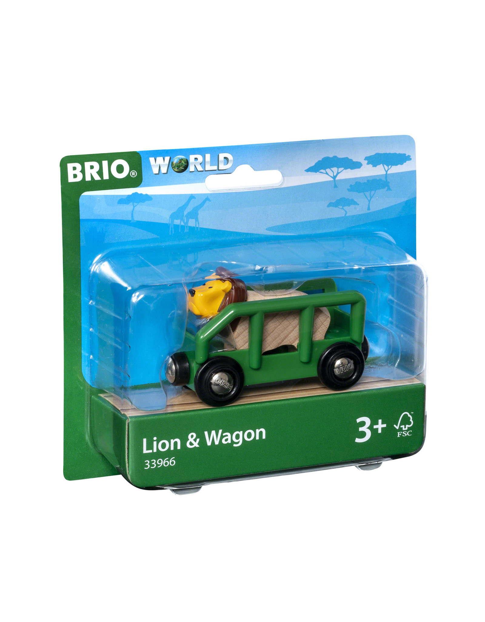 Brio Brio World 33966 Wagon met Leeuw - Lion & Wagon