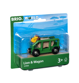 Brio Brio World 33966 Wagon met Leeuw - Lion & Wagon