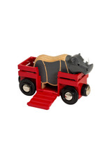 Brio Brio World 33968 Wagon met Neushoorn - Rhino & Wagon