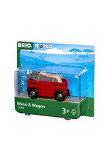 Brio Brio World 33968 Wagon met Neushoorn - Rhino & Wagon