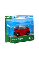 Brio Brio World 33968 Wagon met Neushoorn - Rhino & Wagon