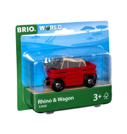 Brio Brio World 33968 Wagon met Neushoorn - Rhino & Wagon