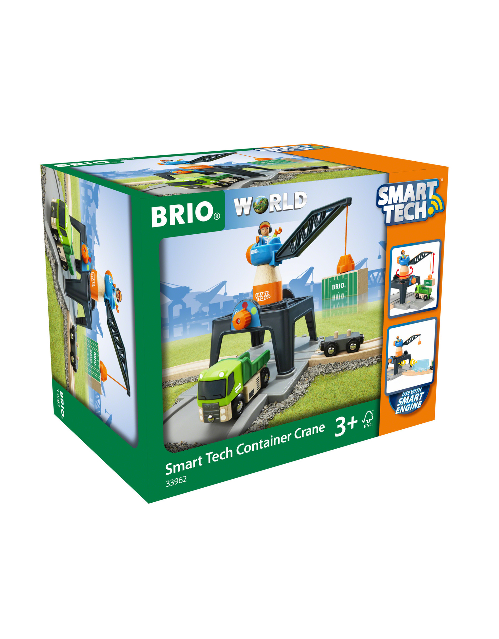 Brio Brio World 33962 Smart Tech Containerkraan - Container Crane